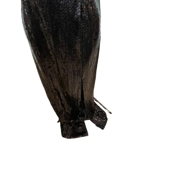 Mike Benet Formals Pink Blue Black Sequined Strapless Vintage Formal Dress Sz 10 - Picture 5 of 10